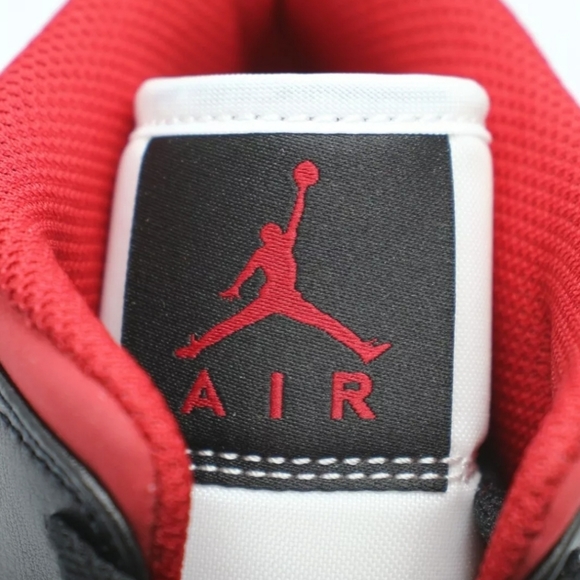 Nike Air Jordan 1 Mid Metallic Gym Red/Black/White - Picture 5 of 7